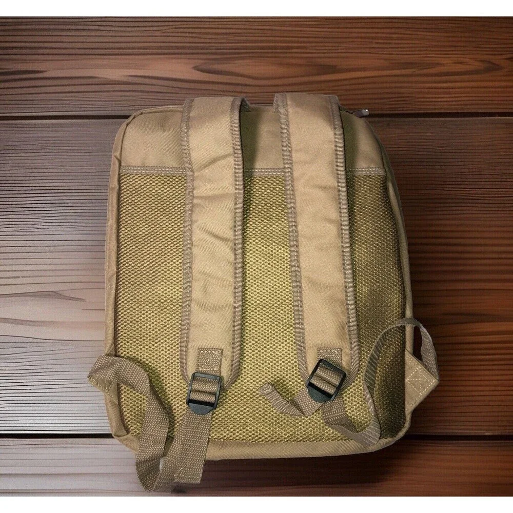 NRA-ILA Logo Tactical Canvas Backpack Military Tan/Kahki N New